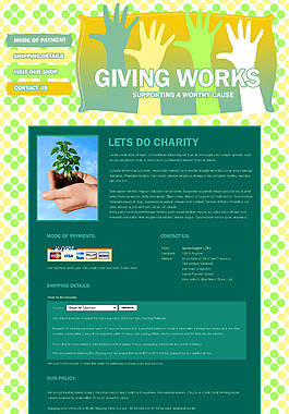 卡通環(huán)保網(wǎng)頁