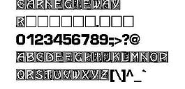 CARNEGIEWAY 另類字體