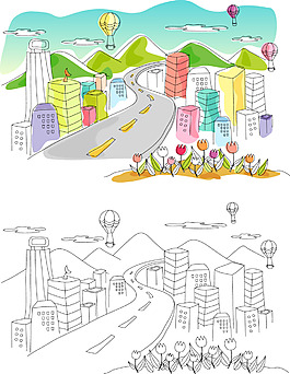 手繪城市
