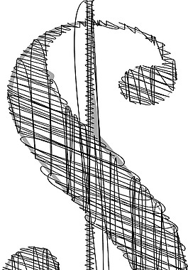 手绘字体矢量插画