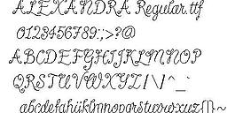 ALEXANDRA 英文字體下載