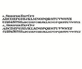 a_SeriferExpCps 英文字體下載