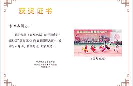 获奖证书