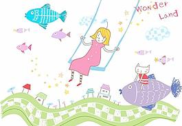 最新韓國矢量卡通素材750
