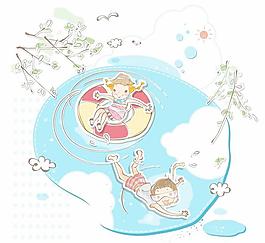 最新韓國(guó)矢量卡通素材741