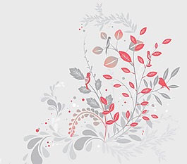 一個(gè)用花和鳥(niǎo)背景摘要說(shuō)明
