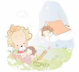 最新韓國(guó)矢量卡通素材712
