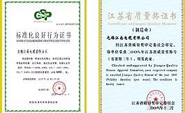 江蘇省電纜行業證書