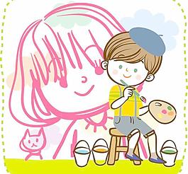 最新韓國矢量卡通素材480