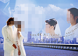爱情城堡婚纱模板