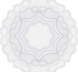 防偽花紋圖案證書花紋