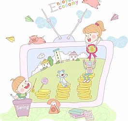 最新韓國矢量卡通素材422