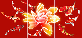 紅色荷花