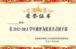 榮譽(yù)證書(shū)模板
