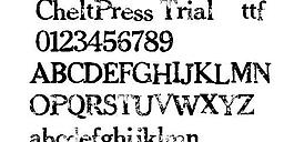 CheltPress 英文字體下載