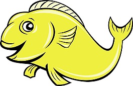 卡通錦鯉魚
