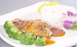 豉香鯧魚飯?zhí)撞蛨D片