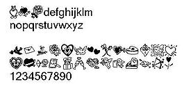 Kr valentine 另類字體