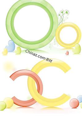 个性创意设计框矢量图