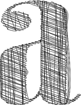 手繪字體插圖