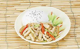 攸縣香干蓋澆飯圖片