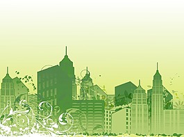 隨著城市垃圾矢量插畫