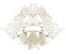 古董徽章矢量插画