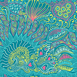 摘要無縫紋理的魚