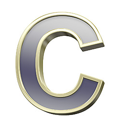 從黑色與金色光澤的框架集的一個字母的字母表