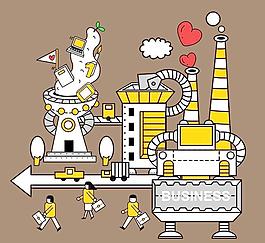 韓國機器人卡通插畫09