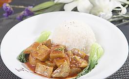 魚香茄子飯圖片