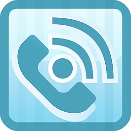 電話數據的藍色小應用程序圖標