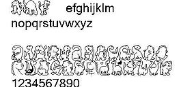 Krnickysdinos 另類字體