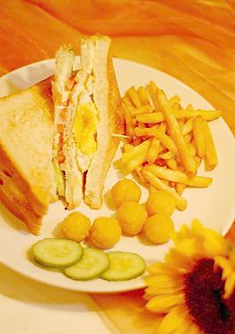 三明治套餐圖片