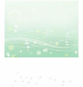 韓國(guó)綠色春天花紋矢量素材21