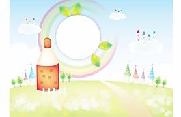 韓國卡通兒童教育矢量素材08