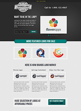 扁平設計CSS3模板
