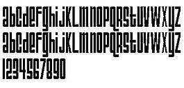 Triac71 另類字體