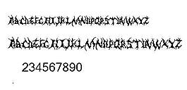Dementia 另類字體