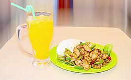 辣子肥腸飯圖片