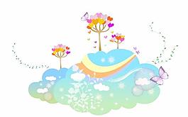 韓國(guó)時(shí)尚元素卡通花紋AI矢量素材04