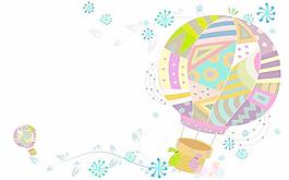 韓國(guó)時(shí)尚元素卡通花紋AI矢量素材01