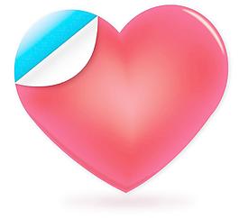 可愛花紋心型圖案矢量素材0064