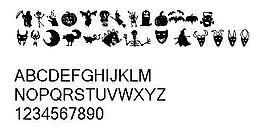Hollowweenie bats 另类字体