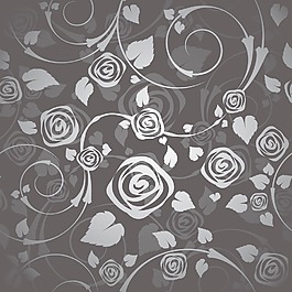 無(wú)縫花紋矢量圖