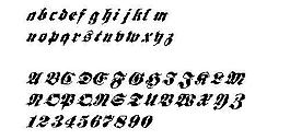 Frakturm 另類字體
