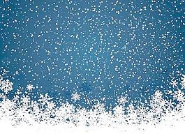 圣誕節(jié)雪花背景矢量素材1