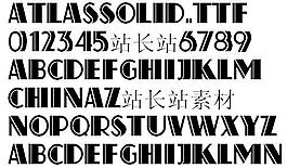 AtlasSolid 英文字體下載