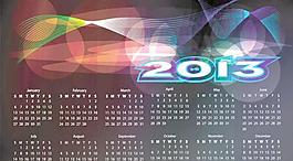 2013日歷網(wǎng)格矢量素材4