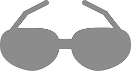 太阳镜字形图标